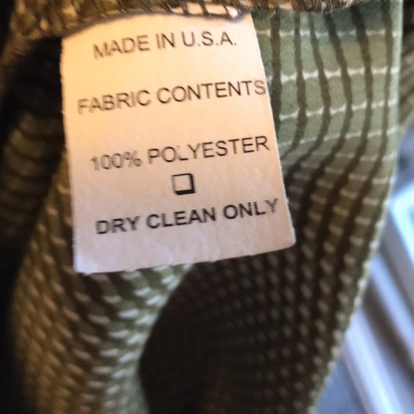 Praza Camp Collar Green w/ Geo Pattern, Button Short Sleeve Shirt,  Mens Large - Picture 6 of 6